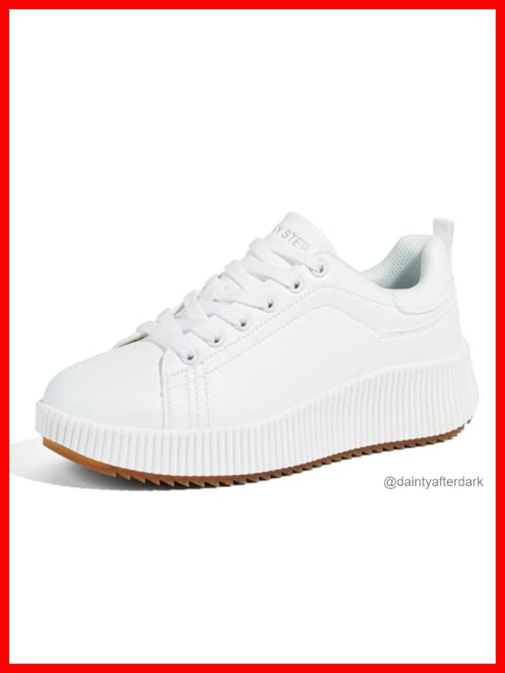 Woven Platform Sneakers Lace-Up Athletic Walking Shoes